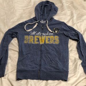 Milwaukee Brewers Zip Up Hoodie